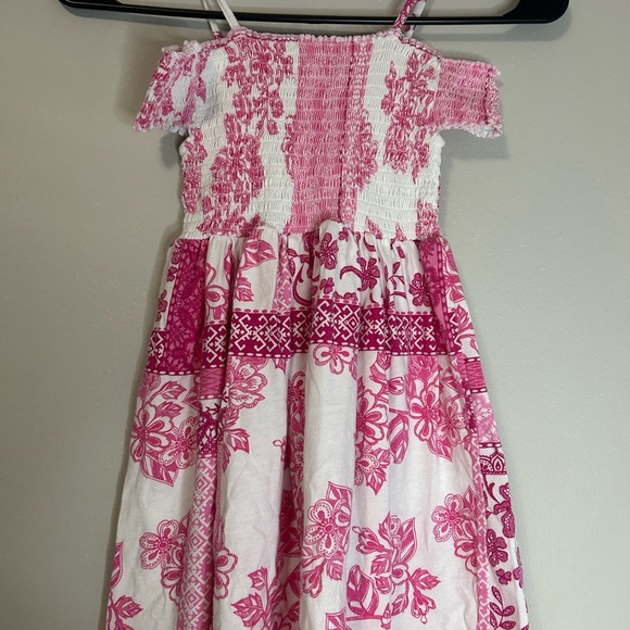 The Children’s Place Pink and White Smocked Sundress, Size 5/6 - Picture 4 of 5